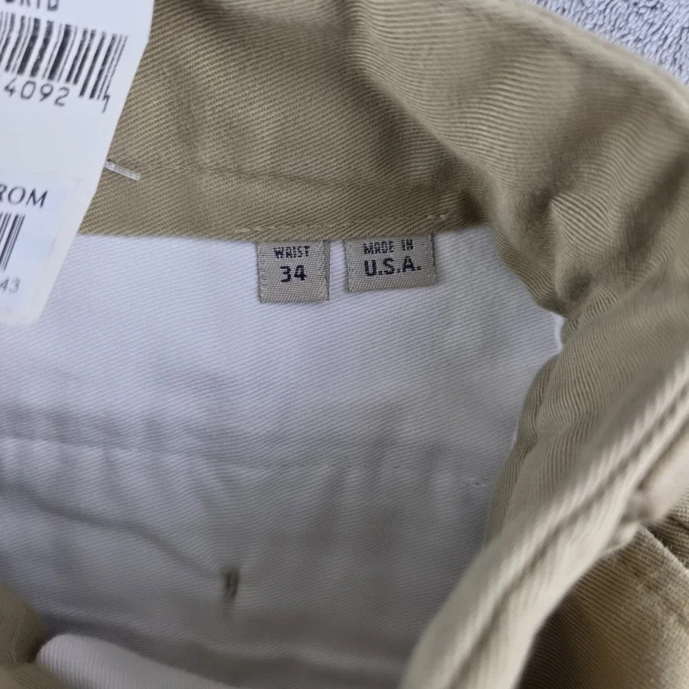 NWT-Bills Khakis M2-BKTB Beige Chino Pants Mens 34 Classic Fit MSRP $165